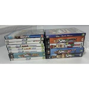The Sims 2‎ 3 simcity Expansion Pack pets seasons Limited Edition Pack Lot Of 13
